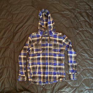Foreign Exchange Button Down Flannel Jacket Medium
